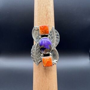Sterling Silver Purple Mojave & Spiny Oyster Ring